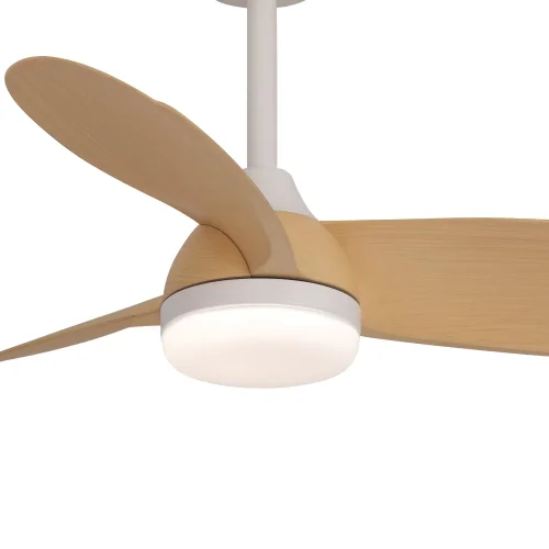 VENTILADOR DE TECHO CON LUZ MOTOR DC SIERRA COLOR MADERA CLARA Ø 91,4 CM