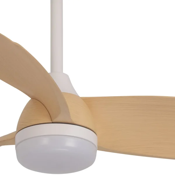 VENTILADOR DE TECHO CON LUZ MOTOR DC SIERRA COLOR MADERA CLARA Ø 91,4 CM