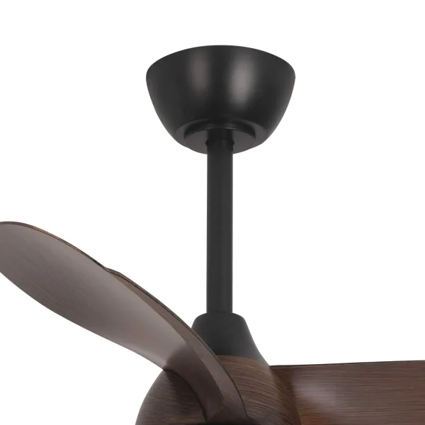 VENTILADOR DE TECHO CON LUZ MOTOR DC SIERRA COLOR NOGAL Ø 91,4 CM