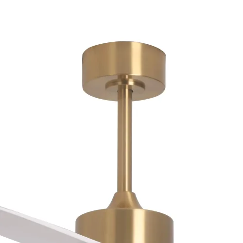 VENTILADOR DE TECHO CON LUZ MOTOR DC BELICE BLANCO/ORO Ø 135,2 CM