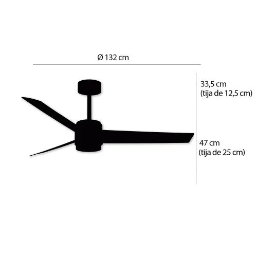 VENTILADOR DE TECHO CON LUZ MOTOR DC RAFFAELE BLANCO/DORADO Ø 132 CM VENTILADOR DE TECHO CON LUZ MOTOR DC RAFFAELE BLANCO/DORADO Ø 132 CM
