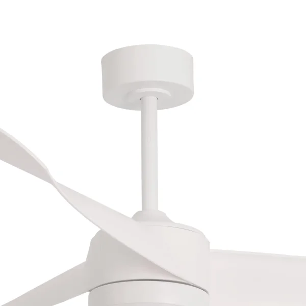 VENTILADOR DE TECHO CON LUZ MOTOR DC SALVATORE BLANCO Ø 142 CM