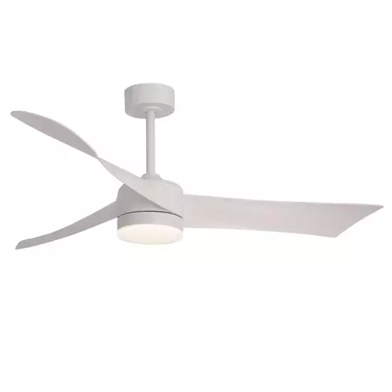 VENTILADOR DE TECHO CON LUZ MOTOR DC SALVATORE BLANCO Ø 142 CM