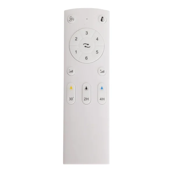 VENTILADOR DE TECHO CON LUZ MOTOR DC SALVATORE BLANCO/MADERA Ø 142 CM