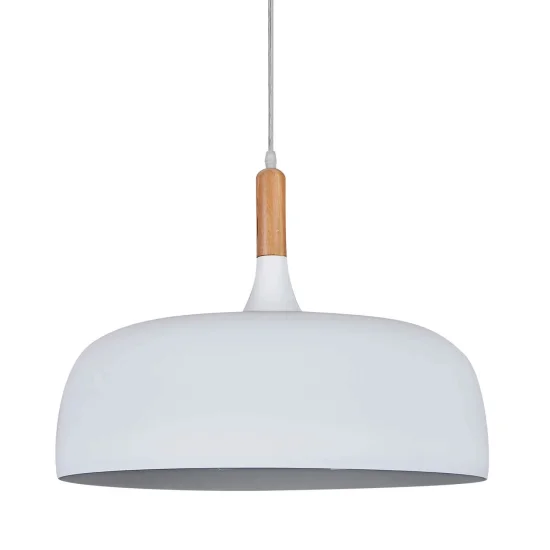 COLGANTE LEAH BLANCO ALUMINIO 48CM