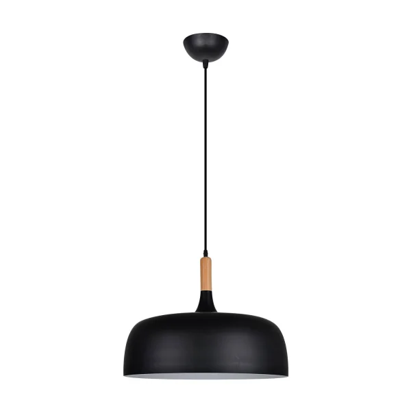 COLGANTE LEAH NEGRO ALUMINIO 48CM COLGANTE LEAH NEGRO ALUMINIO 48CM