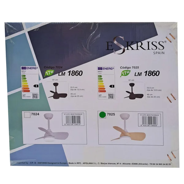 VENTILADOR DE TECHO LED 17W REGULABLE MOTOR DC MADERA CLARO SIERRA VENTILADOR DE TECHO LED 17W REGULABLE MOTOR DC MADERA CLARO SIERRA