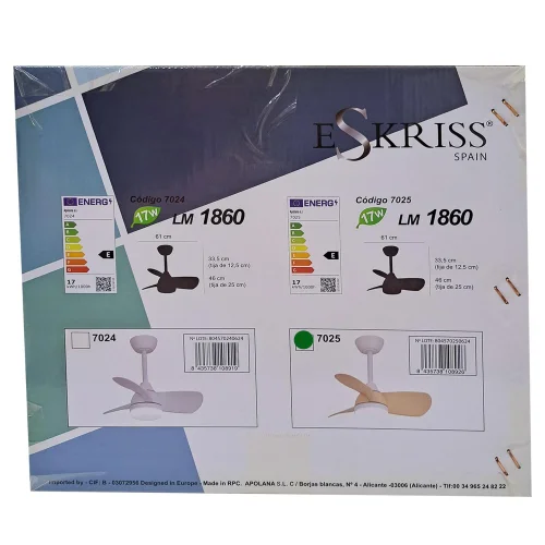 VENTILADOR DE TECHO LED 17W REGULABLE MOTOR DC MADERA CLARO SIERRA VENTILADOR DE TECHO LED 17W REGULABLE MOTOR DC MADERA CLARO SIERRA