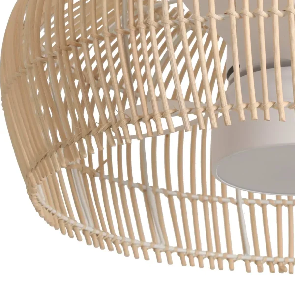 VENTILADOR DE TECHO LED 18W 3000-6000K PANTALLA RATÁN CLARO MAUI VENTILADOR DE TECHO LED 18W 3000-6000K PANTALLA RATÁN CLARO MAUI