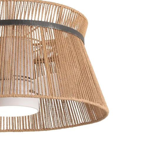 VENTILADOR DE TECHO LED 18W 3000-6000K PANTALLA HILO CUERDA MAKENA VENTILADOR DE TECHO LED 18W 3000-6000K PANTALLA HILO CUERDA MAKENA