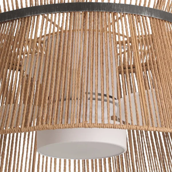 VENTILADOR DE TECHO LED 18W 3000-6000K PANTALLA HILO CUERDA MAKENA VENTILADOR DE TECHO LED 18W 3000-6000K PANTALLA HILO CUERDA MAKENA