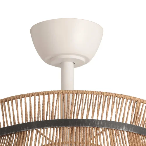 VENTILADOR DE TECHO LED 18W 3000-6000K PANTALLA HILO CUERDA MAKENA VENTILADOR DE TECHO LED 18W 3000-6000K PANTALLA HILO CUERDA MAKENA