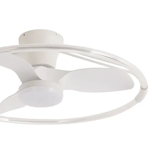 VENTILADOR DE TECHO ESTILO PLAFÓN LED 40W 3000-6000K 3 ASPAS BLANCO PIETRO