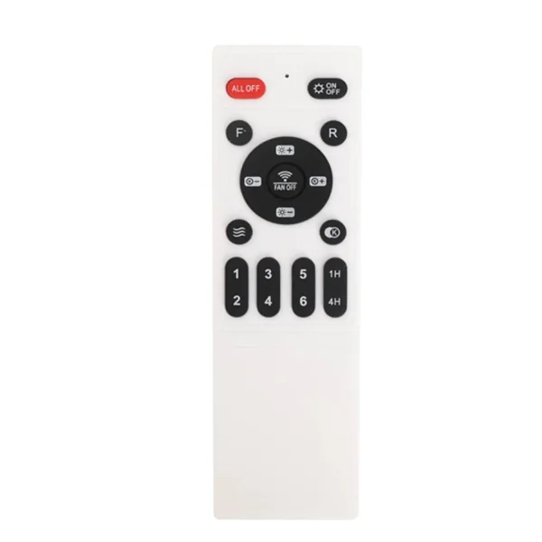 VENTILADOR DE TECHO ESTILO PLAFÓN LED 48W 3000-6000K 5 PALAS BLANCO GLIMMER