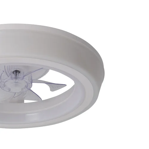 VENTILADOR DE TECHO ESTILO PLAFÓN LED 48W 3000-6000K 5 ASPAS BLANCO CLARISSE