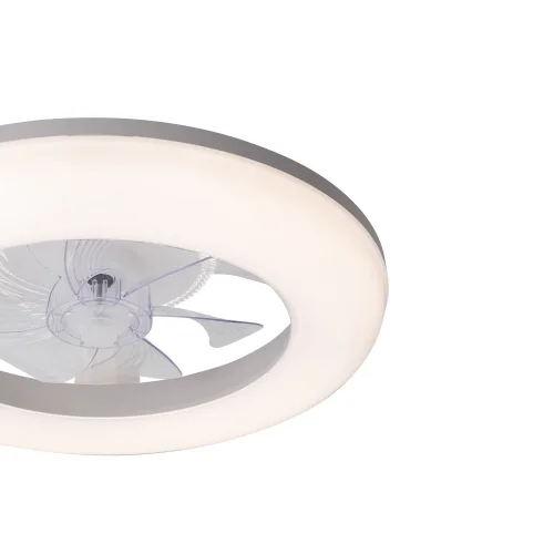 VENTILADOR DE TECHO ESTILO PLAFÓN LED 48W 3000-6000K 5 ASPAS BLANCO ELYSIAN