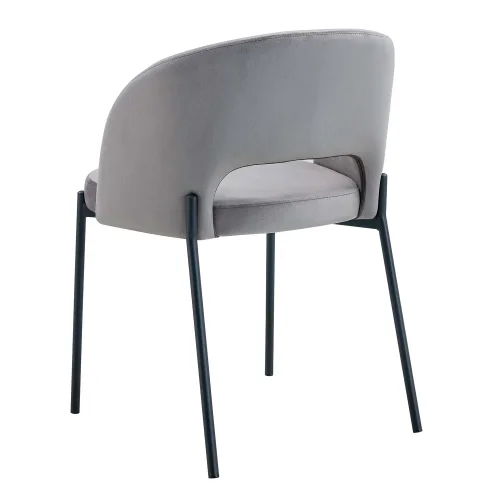 SILLA TAPIZADA GRIS CLOTILDE SILLA TAPIZADA GRIS CLOTILDE