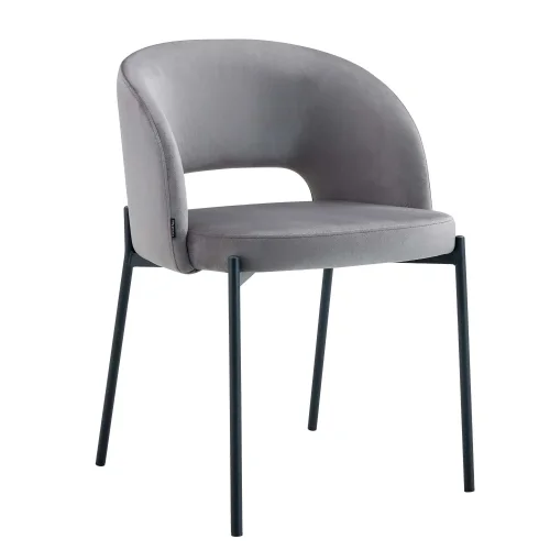 SILLA TAPIZADA GRIS CLOTILDE SILLA TAPIZADA GRIS CLOTILDE