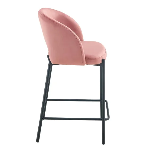 TABURETE TAPIZADO ROSA CLOTILDE