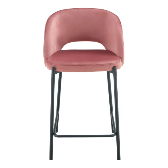 TABURETE TAPIZADO ROSA CLOTILDE 2