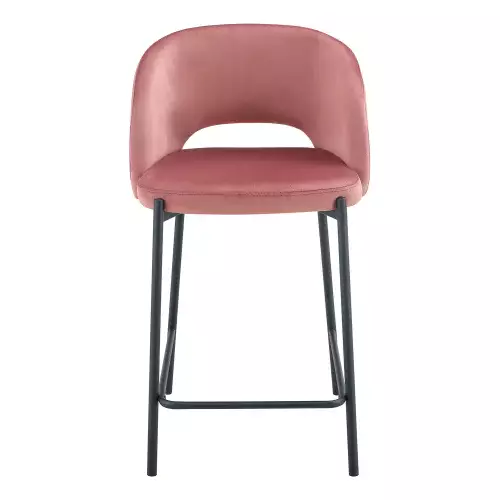 TABURETE TAPIZADO ROSA CLOTILDE