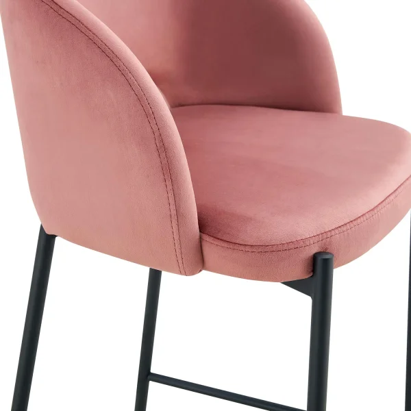 TABURETE TAPIZADO ROSA CLOTILDE