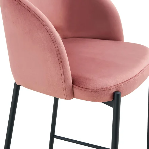 TABURETE TAPIZADO ROSA CLOTILDE