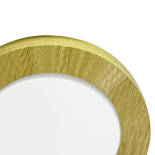 DOWNLIGHT LED SUPERFICIE CIRCULAR 6W 3000K-6000K Ø 12 CM COLOR MADERA