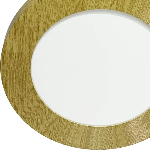 DOWNLIGHT LED SUPERFICIE CIRCULAR 6W 3000K-6000K Ø 12 CM COLOR MADERA