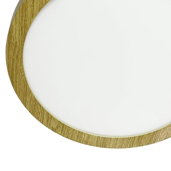 DOWNLIGHT LED SUPERFICIE CIRCULAR 24W 3000K-6000K Ø 29,5 CM COLOR MADERA 2