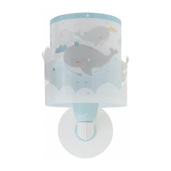 APLIQUE DE PARED INFANTIL WHALE DREAMS AZUL