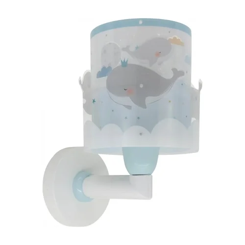 APLIQUE DE PARED INFANTIL WHALE DREAMS AZUL