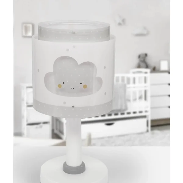 LÁMPARA DE MESA INFANTIL NUBE GRIS