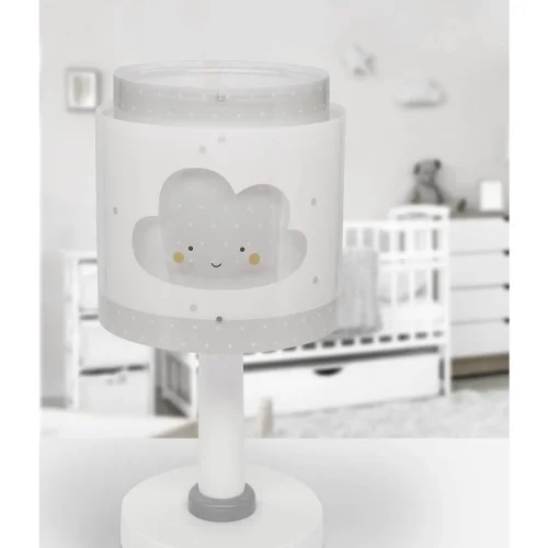 LÁMPARA DE MESA INFANTIL NUBE GRIS