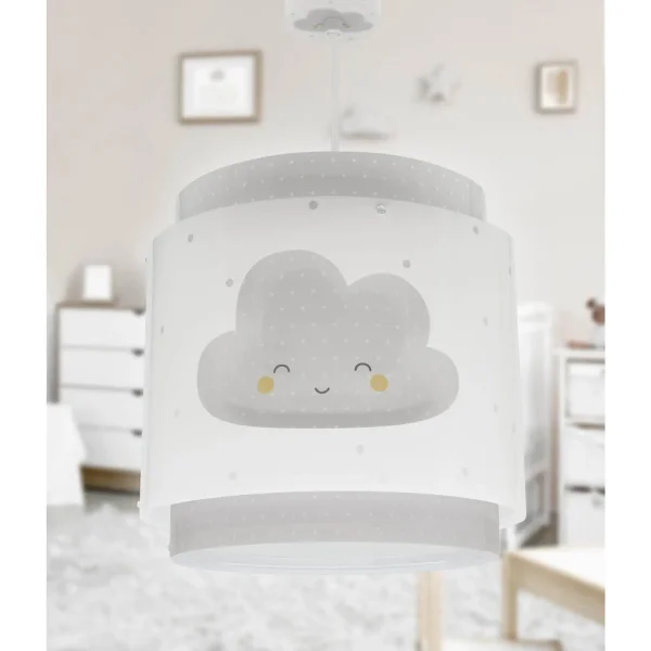 LÁMPARA DE TECHO INFANTIL NUBE GRIS