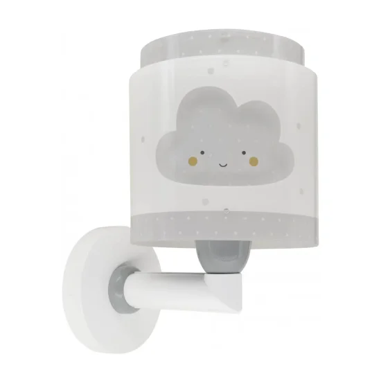 APLIQUE DE PARED INFANTIL NUBE GRIS