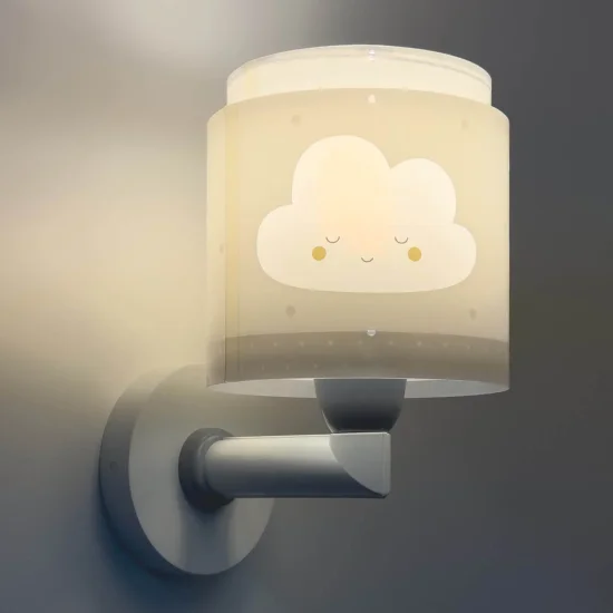 APLIQUE DE PARED INFANTIL NUBE GRIS 2