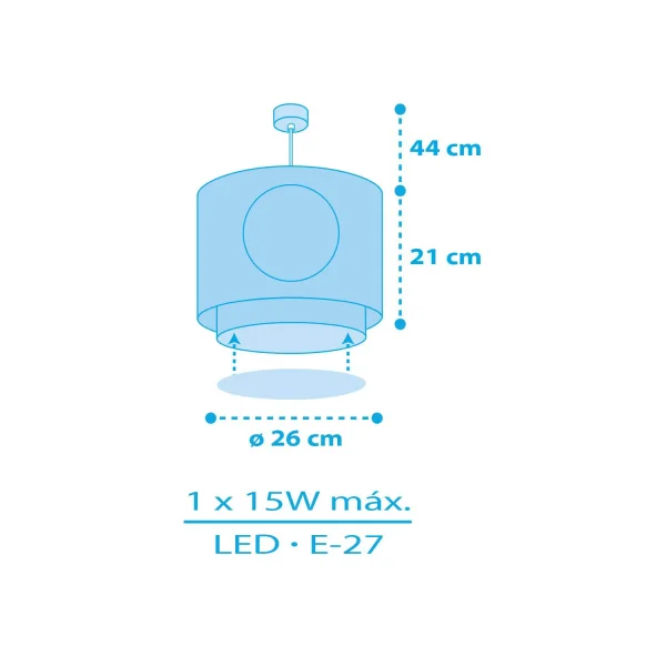 LÁMPARA DE TECHO INFANTIL ISLA PIRATA
