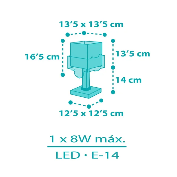 LÁMPARA DE MESA INFANTIL ANIMALES JUNGLA