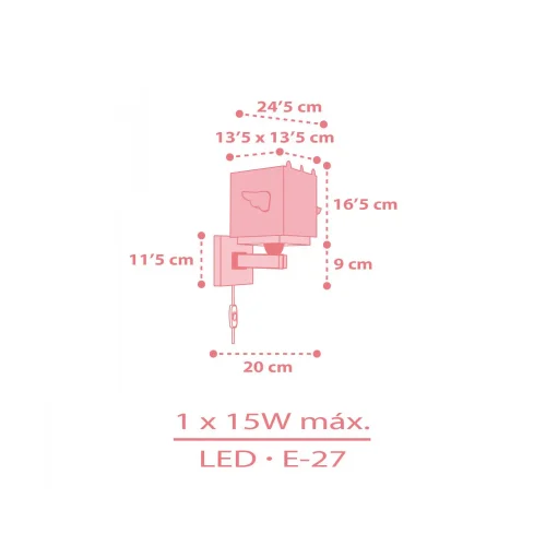 APLIQUE DE PARED INFANTIL LITTLE UNICORN APLIQUE DE PARED INFANTIL LITTLE UNICORN