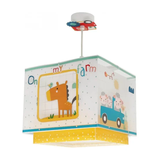 LÁMPARA DE TECHO INFANTIL GRANJA ANIMALES