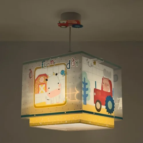 LÁMPARA DE TECHO INFANTIL GRANJA ANIMALES