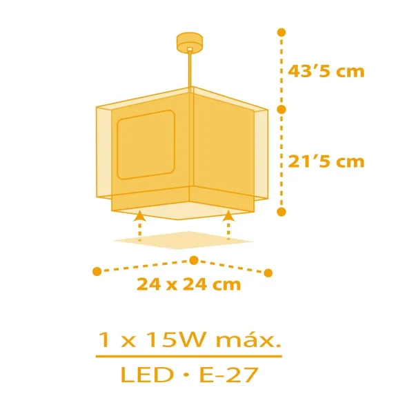 LÁMPARA DE TECHO INFANTIL GRANJA ANIMALES