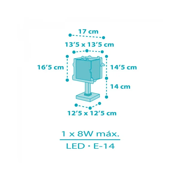 LÁMPARA DE MESA INFANTIL COHETE LÁMPARA DE MESA INFANTIL COHETE