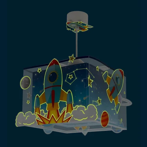 LÁMPARA DE TECHO INFANTIL COHETE