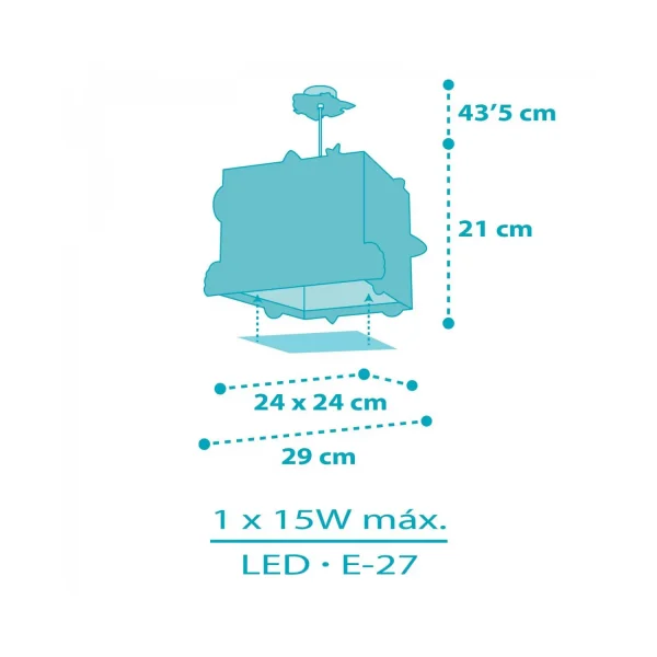 LÁMPARA DE TECHO INFANTIL COHETE