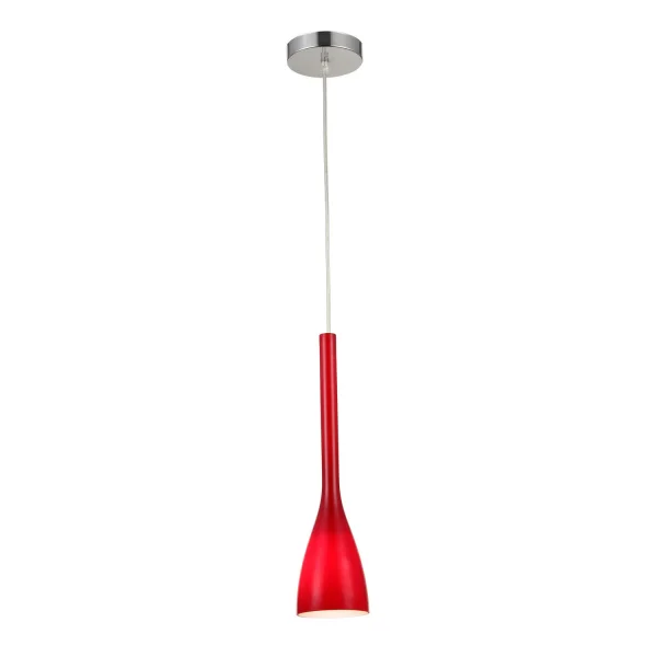Lámpara Colgante 1 Luz Chelsea Rojo, Lámparas e Iluminación | Lúzete