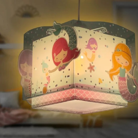 LÁMPARA DE TECHO INFANTIL SIRENAS 2
