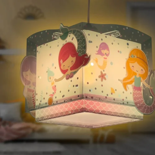 LÁMPARA DE TECHO INFANTIL SIRENAS