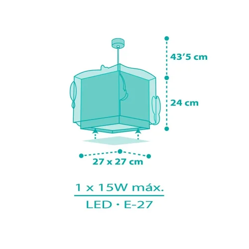 LÁMPARA DE TECHO INFANTIL SIRENAS